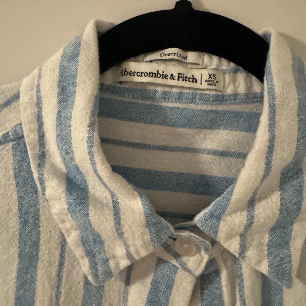 Abercrombie & Fitch | Oversized Linen Button-Up - image 6